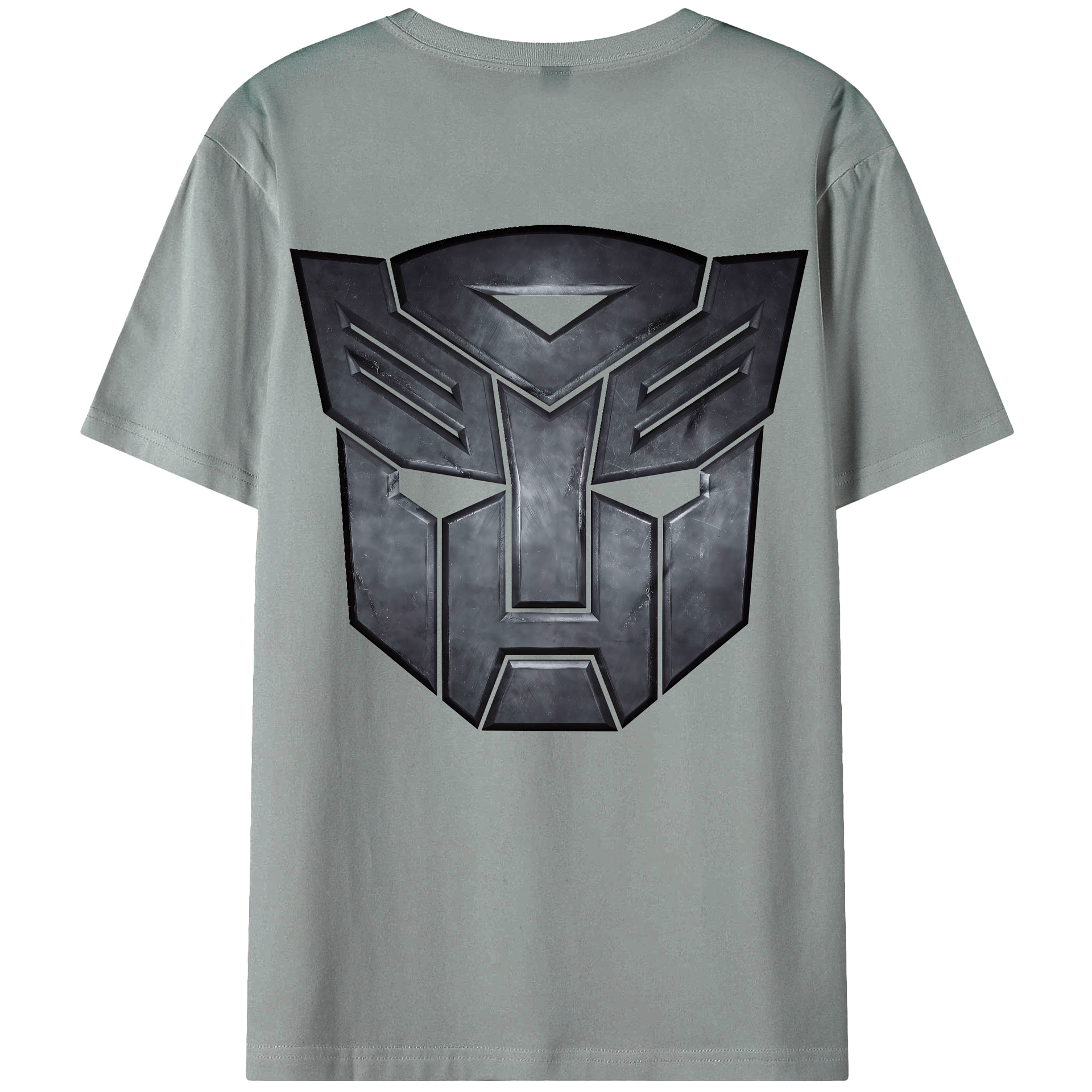 （画像用） Transformers トランスフォーマー 綿100％ メンズ半袖Tシャツ（バックプリント） 通気性